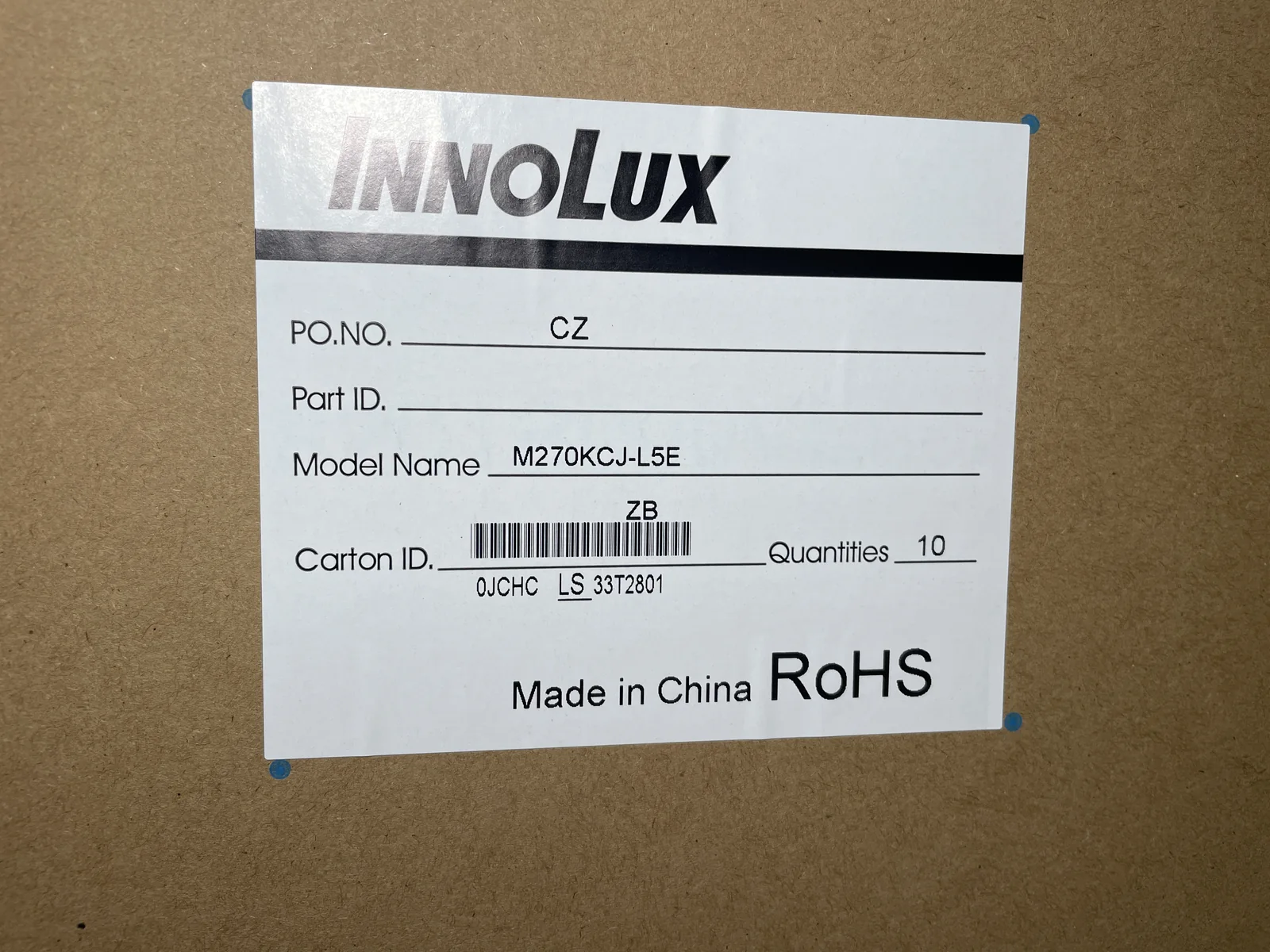 Innolux M270KCJ-L5E — product photo 2