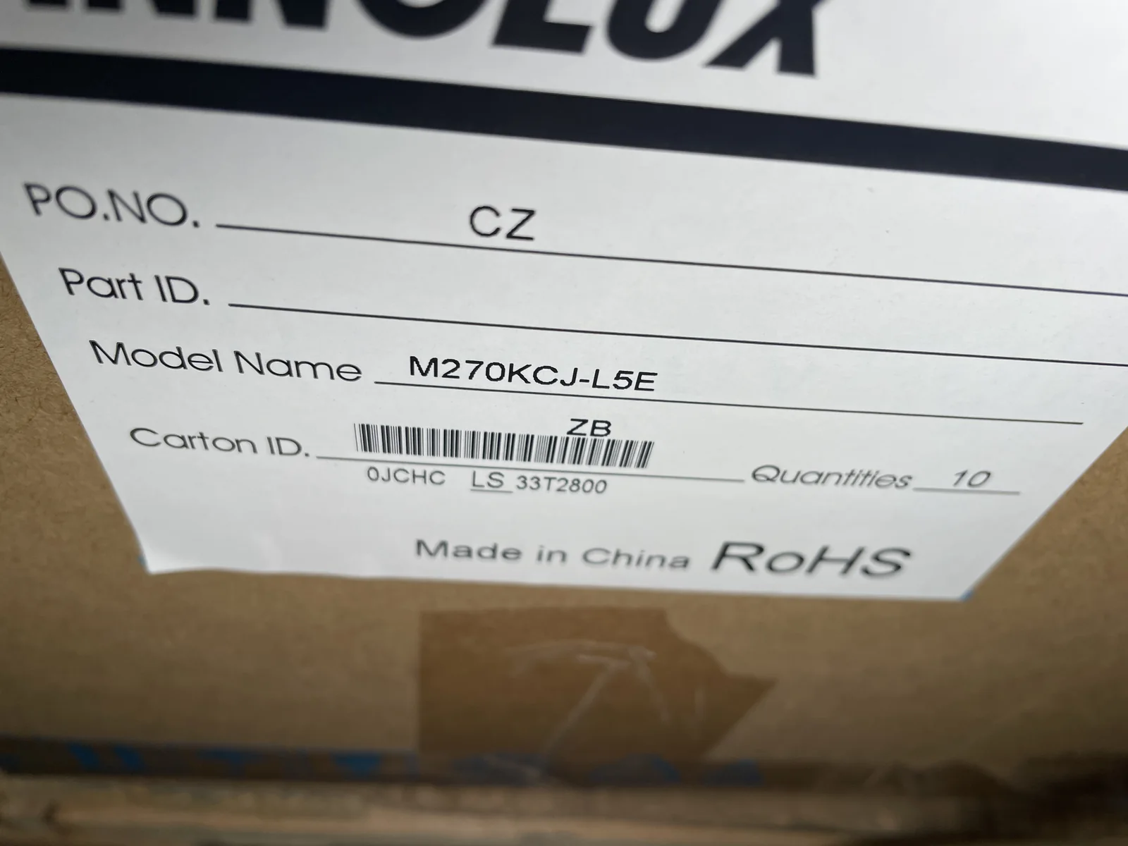Innolux M270KCJ-L5E — product photo 4