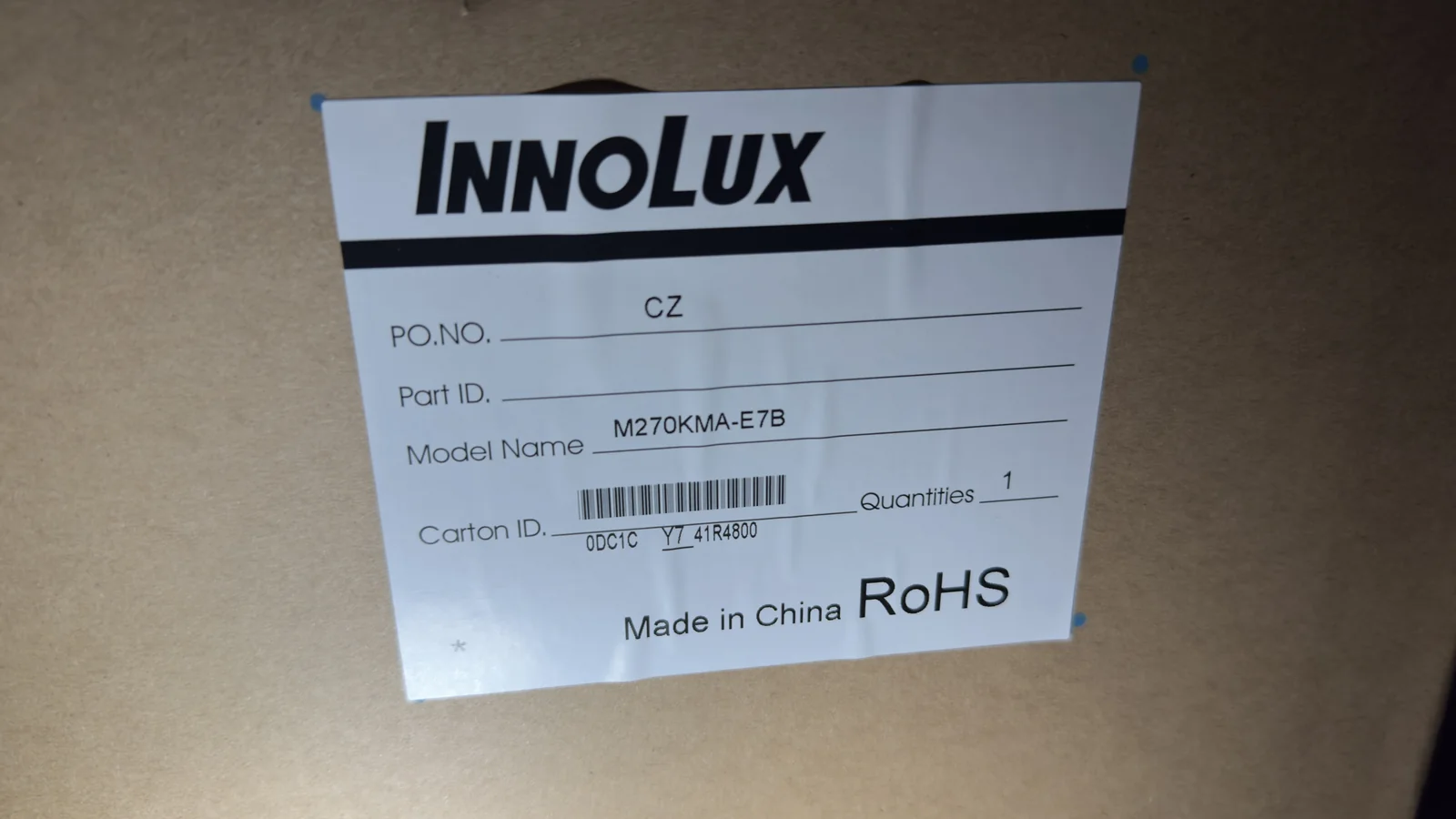 Innolux M270KMA-E7B — product photo 2