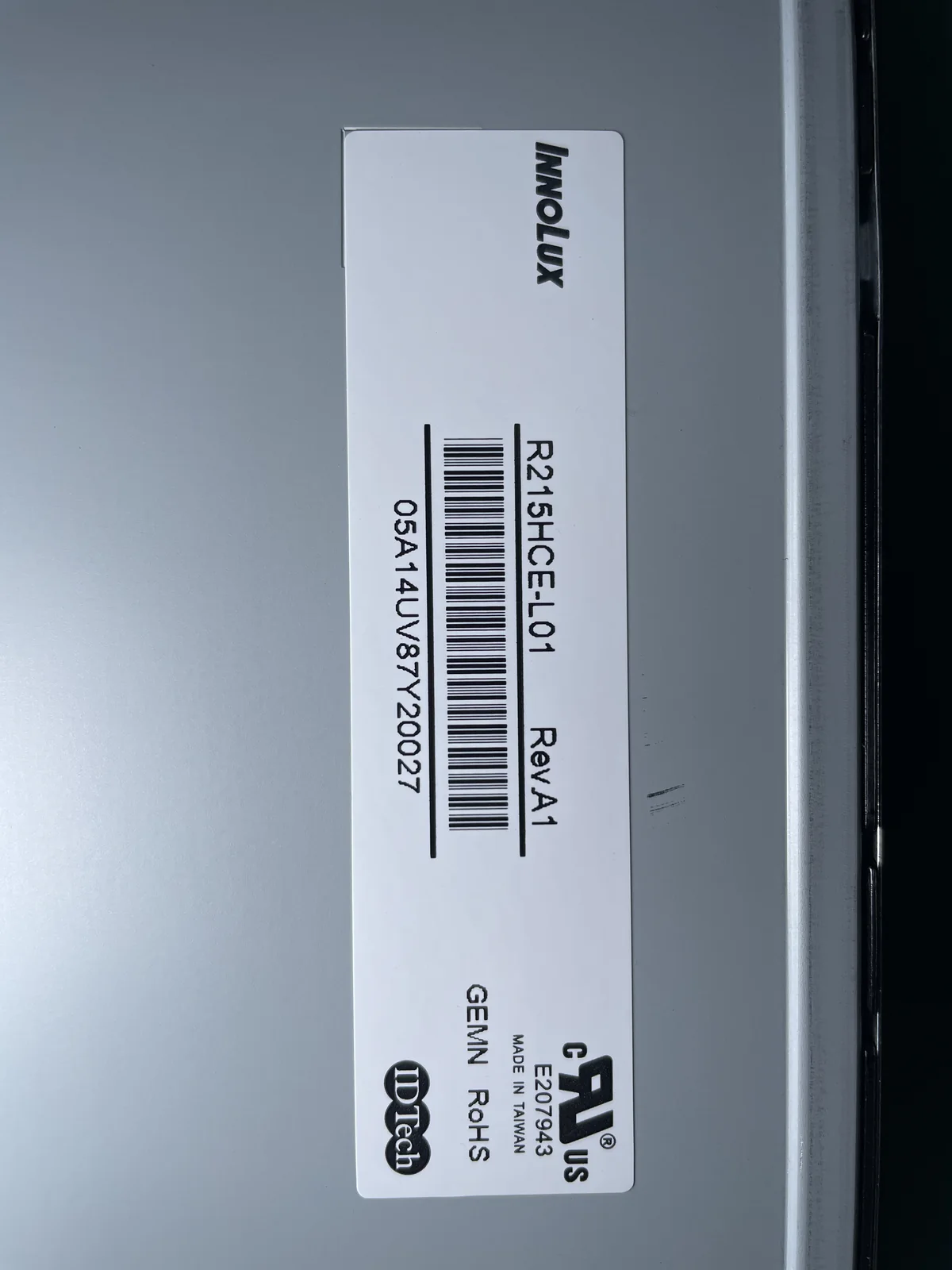 Innolux R215HCE-L01 — product photo 3