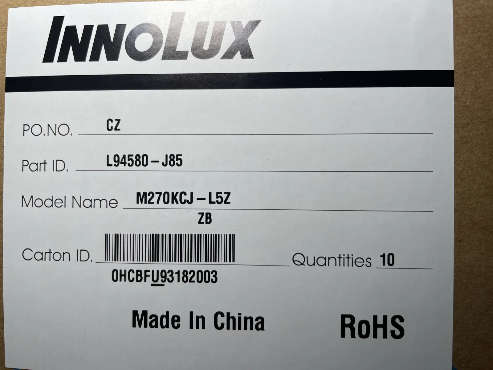 M270KCJ-L5Z LCD product photo 3