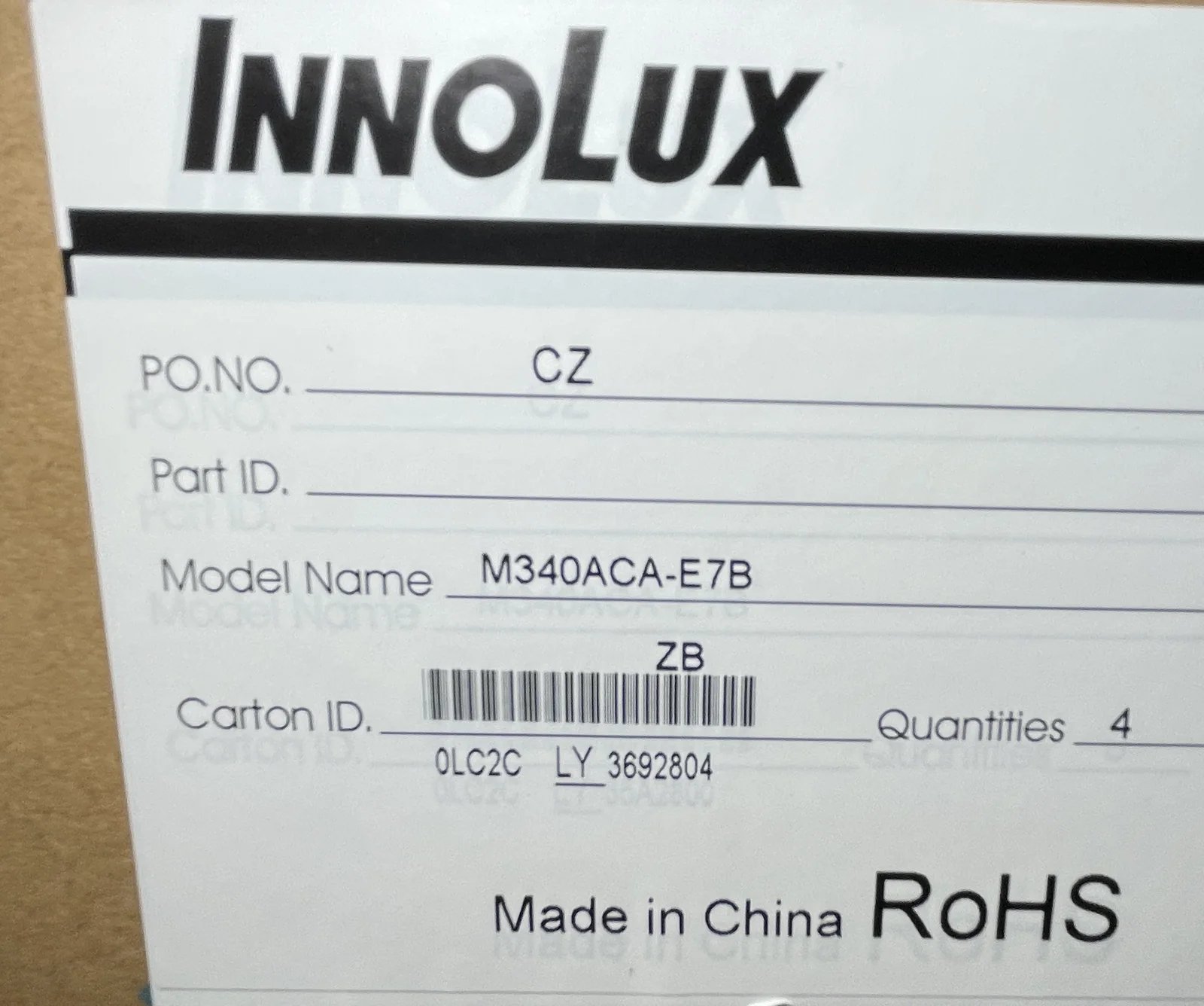 M340ACA-E7B 液晶屏产品图片 3