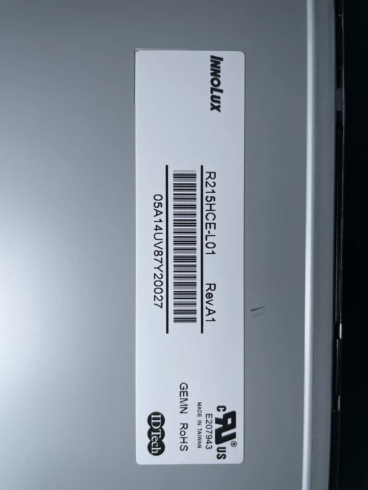 R215HCE-L01 液晶屏产品图片 4